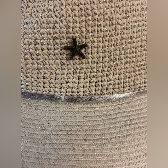 Beach by Flora Bella Paper Fedora Adjustable Hat NWOT - Picture 3 of 8